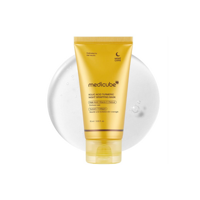 Medicube Kojic Acid Turmeric Night Wrapping Mask/ماسك النوم بالكركم و حمض الكوجيك