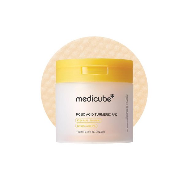 Medicube Kojic Acid Turmeric Pad/ مسحات التونر بالكركم و حمض الكوجيك للتفتيح