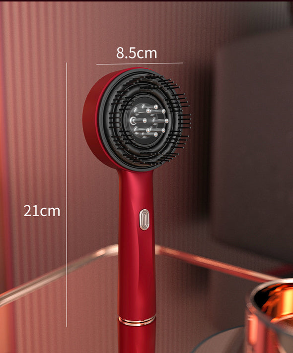 Scalp Massaging Brush With Red Light