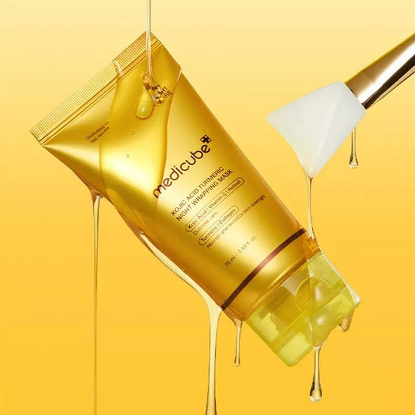 Medicube Kojic Acid Turmeric Night Wrapping Mask/ماسك النوم بالكركم و حمض الكوجيك
